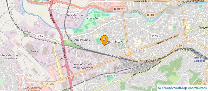 localisation de l'entreprise MADAME MANALE LEHMAMI  BRIVE-LA-GAILLARDE