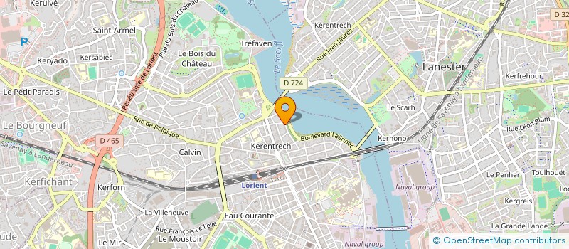 localisation de l'entreprise MADAME MANALY PANEL  LORIENT