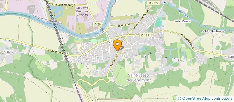 localisation de l'entreprise MADAME MANANNE CAUX  VERBERIE