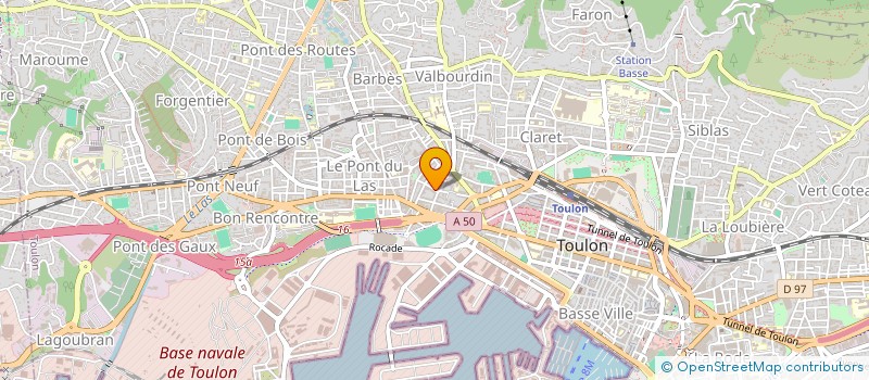 localisation de l'entreprise MADAME MANAR HASSEN  TOULON