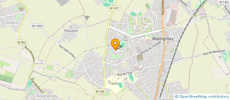 localisation de l'entreprise MADAME MANAR RHAZZALI  WATTIGNIES