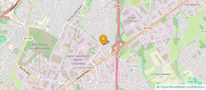 localisation de l'entreprise MADAME MANARE MJIDOU à CARQUEFOU