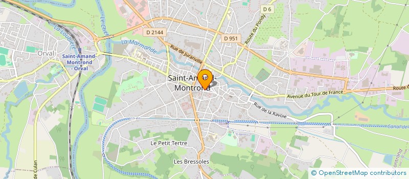 localisation de l'entreprise MADAME MANATHAN DELHOUSTAL  SAINT-AMAND-MONTROND