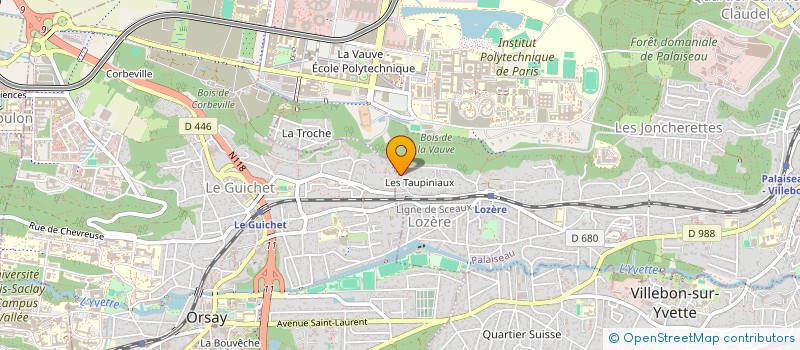 localisation de l'entreprise MADAME MANDANA SADAT SHAFAI  PALAISEAU