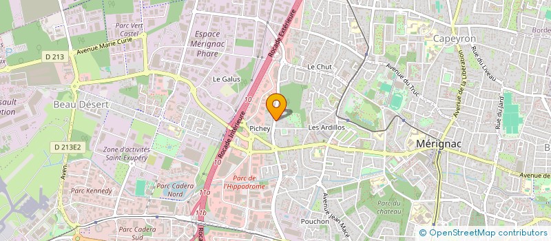 localisation de l'entreprise MADAME MANDINE MIRAMBEAU  PUISSEGUIN