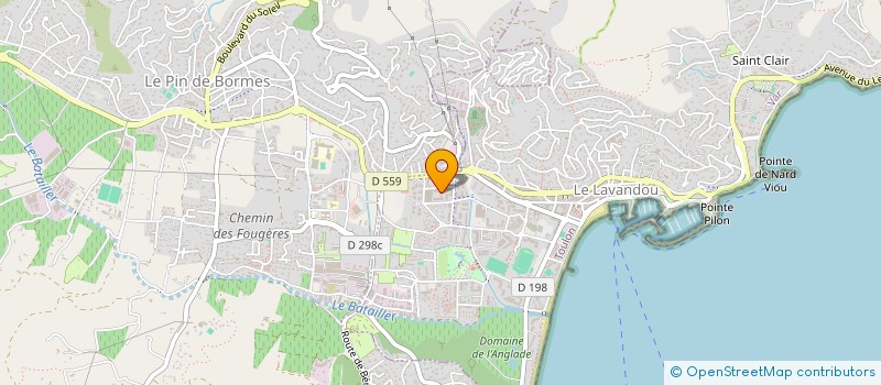 localisation de l'entreprise MADAME MANDINE SNAUWAERT à LE LAVANDOU