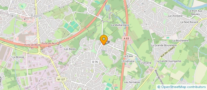 localisation de l'entreprise MADAME MANDY GROLLEAU-SIROT à LES SORINIERES