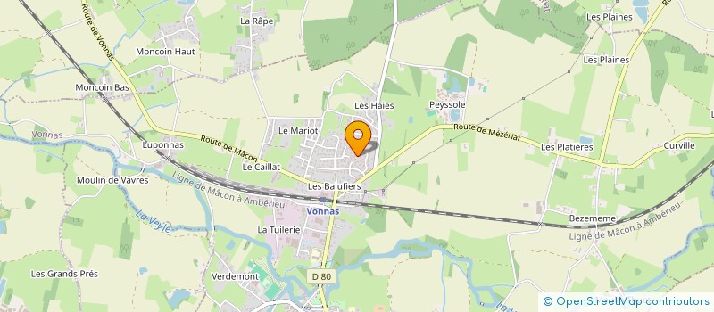 localisation de l'entreprise MADAME MANDY LOPEZ à VONNAS