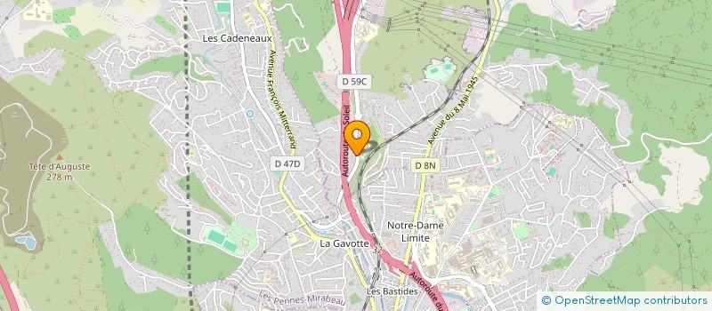 localisation de l'entreprise MADAME MANDY MIGAUD à SEPTEMES-LES-VALLONS