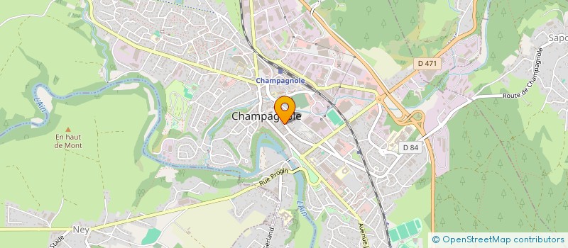 localisation de l'entreprise MADAME MANDY PETIT  CHAMPAGNOLE