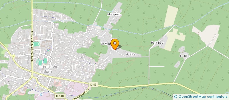 localisation de l'entreprise MADAME MANDY POSTLETHWAITE  PARENTIS-EN-BORN