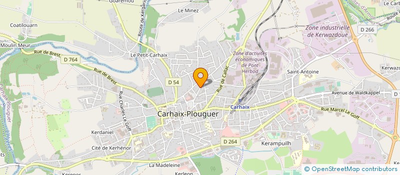 localisation de l'entreprise MADAME MANDY REBESCO  CARHAIX-PLOUGUER