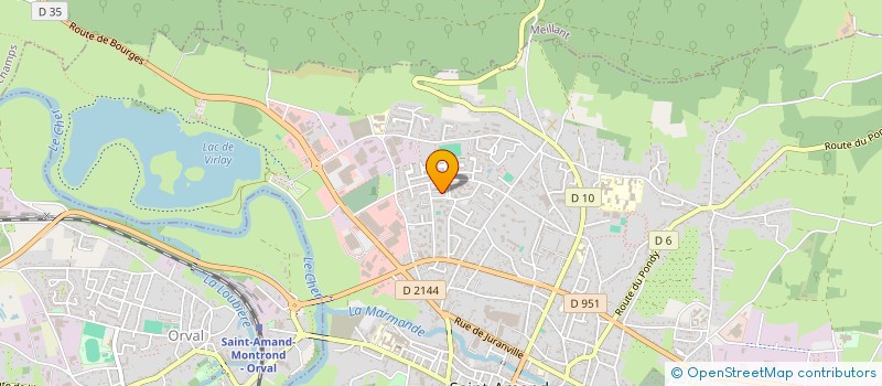 localisation de l'entreprise MADAME MANDY TOQUARD  SAINT-AMAND-MONTROND