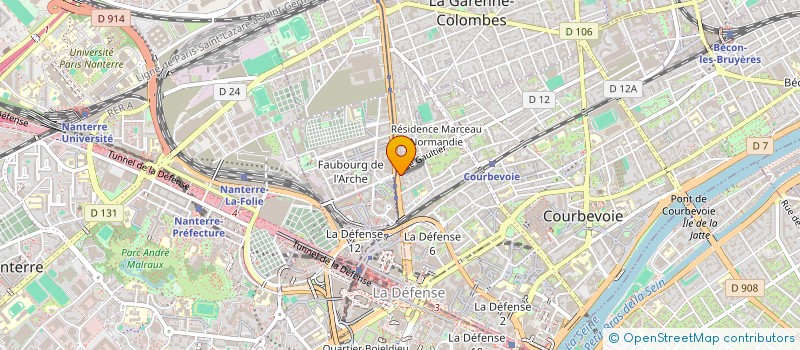 localisation de l'entreprise MADAME MANEL ALLAGUI à COURBEVOIE