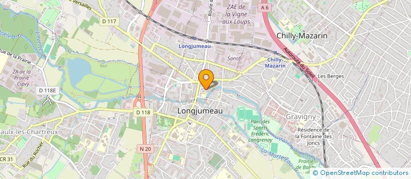 localisation de l'entreprise MADAME MANEL BEN SOLTANE à LONGJUMEAU