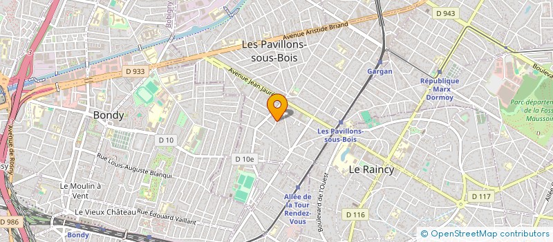 localisation de l'entreprise MADAME MANEL HADDOU  LES PAVILLONS-SOUS-BOIS