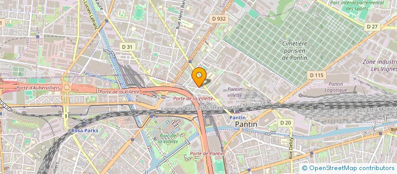 localisation de l'entreprise MADAME MANEL HAMADACHE  PANTIN