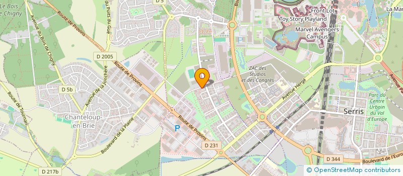 localisation de l'entreprise MADAME MANEL MAKHLOUFI  MONTEVRAIN