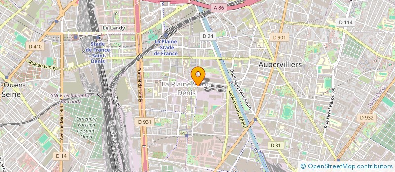 localisation de l'entreprise MADAME MANEL MESSAOUDENE à AUBERVILLIERS