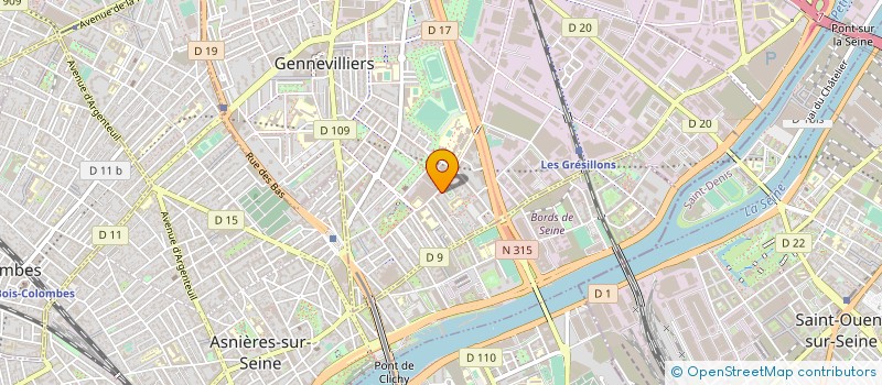 localisation de l'entreprise MADAME MANEL OULEBSIR à GENNEVILLIERS