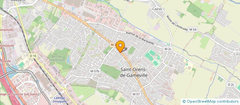 localisation de l'entreprise MADAME MANEL TCHAOUI  SAINT-ORENS-DE-GAMEVILLE