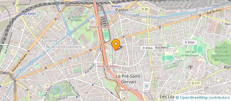 localisation de l'entreprise MADAME MANEL TENSAOUT à LE PRE-SAINT-GERVAIS