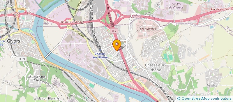 localisation de l'entreprise MADAME MANEL TOUATI  CHASSE-SUR-RHONE