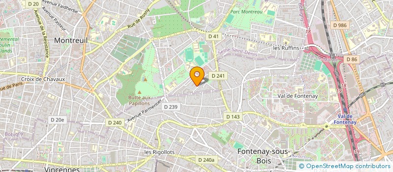 localisation de l'entreprise MADAME MANELE EL ZOGHLAMI  MONTREUIL