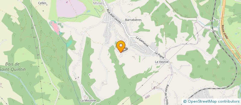 localisation de l'entreprise MADAME MANELLE GERARD  CAGNAC-LES-MINES