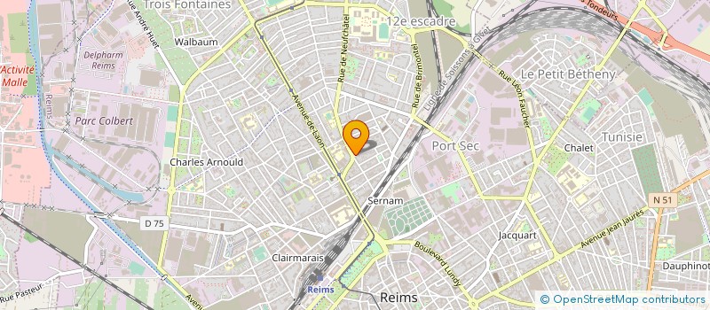 localisation de l'entreprise MADAME MANELLE MOING  REIMS