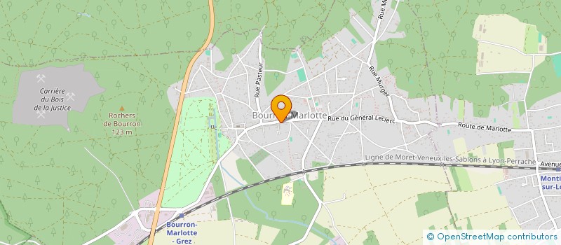 localisation de l'entreprise MADAME MANESSA HUGUET à BOURRON-MARLOTTE