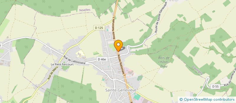 localisation de l'entreprise MADAME MANICIA MISERE  SAINTE-GENEVIEVE