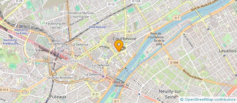 localisation de l'entreprise MADAME MANISOA RAZANAJATOVO  COURBEVOIE