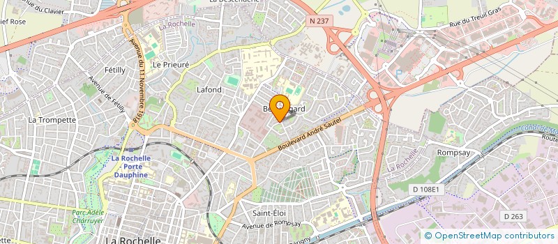 localisation de l'entreprise MADAME MANITIANE SIMON  LA ROCHELLE