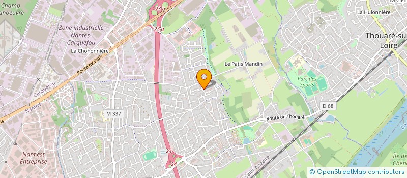 localisation de l'entreprise MADAME MANITRA RAJOHARIVELO à SAINTE-LUCE-SUR-LOIRE