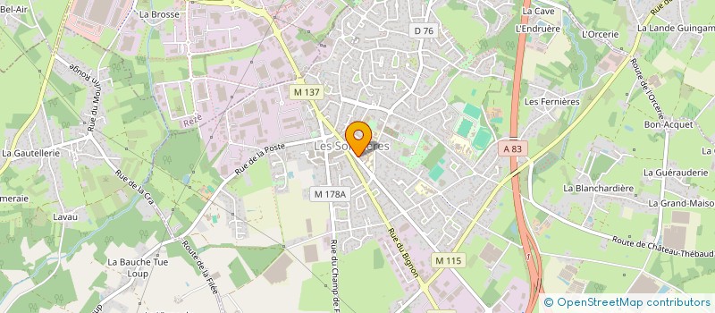 localisation de l'entreprise MADAME MANKELEMIN GBAI à LES SORINIERES