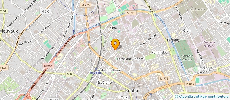 localisation de l'entreprise MADAME MANKOTO SANO à ROUBAIX