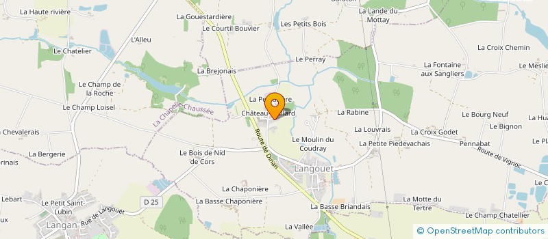 localisation de l'entreprise MADAME MANNAIG MUSET  LANGOUET