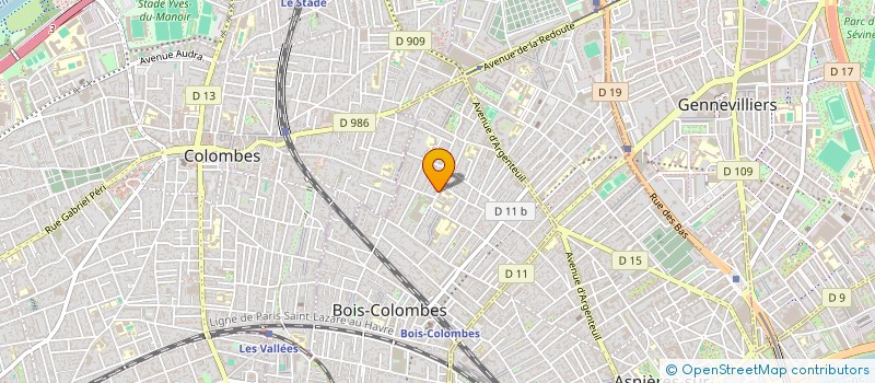 localisation de l'entreprise MADAME MANNENA BEN AMEUR à BOIS-COLOMBES
