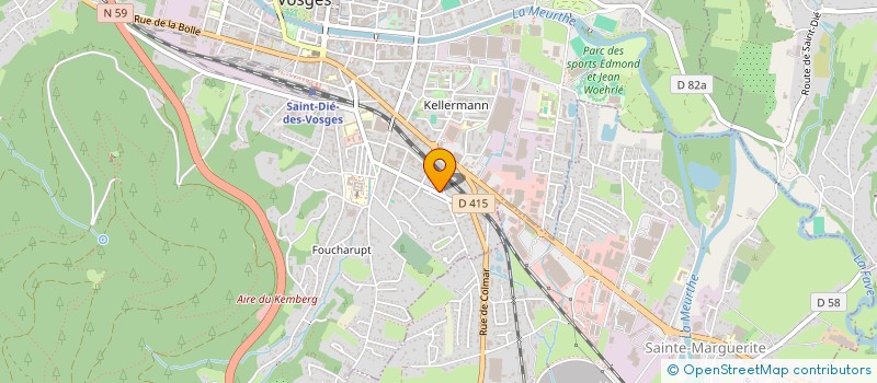 localisation de l'entreprise MADAME MANNON REZETTE  SAINT-DIE-DES-VOSGES