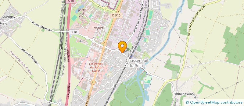 localisation de l'entreprise MADAME MANOAH CHARIER  CHASSENEUIL-DU-POITOU