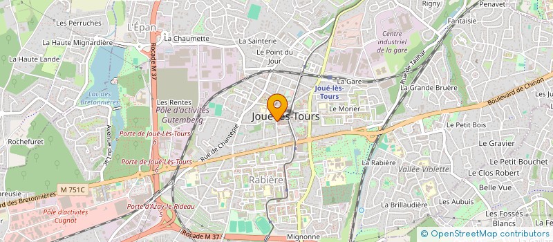 localisation de l'entreprise MADAME MANOELLE MALBRAN  JOUE-LES-TOURS
