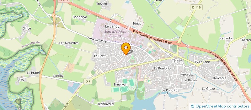 localisation de l'entreprise MADAME MANOJ BAIRAGE  THEIX-NOYALO