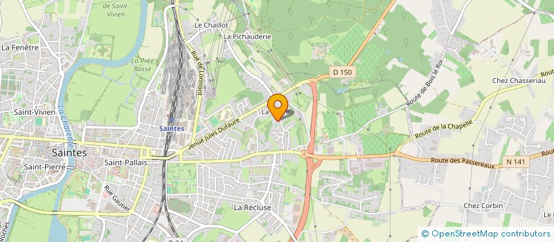 localisation de l'entreprise MADAME MANOLYA FAURE  SAINTES