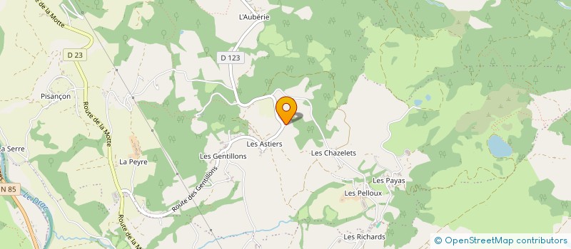 localisation de l'entreprise MADAME MANON ATHENOUR  SAINT-BONNET-EN-CHAMPSAUR