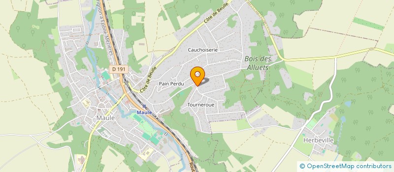 localisation de l'entreprise MADAME MANON AUBRY  MAULE