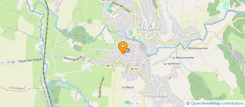 localisation de l'entreprise MADAME MANON AYMARD  SAINT-GALMIER