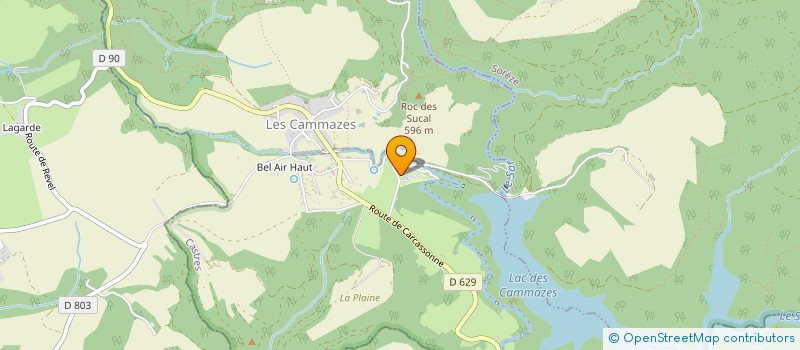 localisation de l'entreprise MADAME MANON BADIALI  LES CAMMAZES