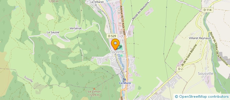 localisation de l'entreprise MADAME MANON BALDONI  SUSVILLE