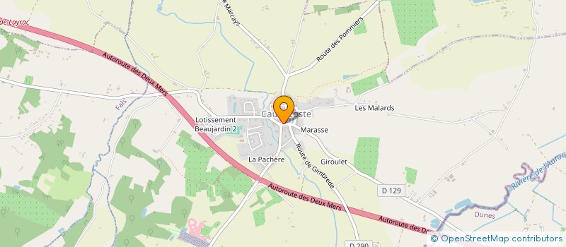 localisation de l'entreprise MADAME MANON BALLET  CAUDECOSTE